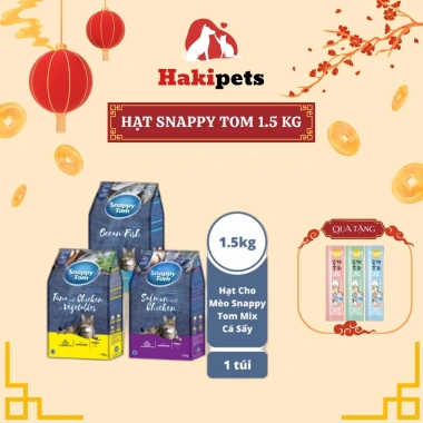 Hạt khô Snappy Tom cho mèo - Nhiều hương vị, chỉ 85.000đ giảm từ 106.250đ