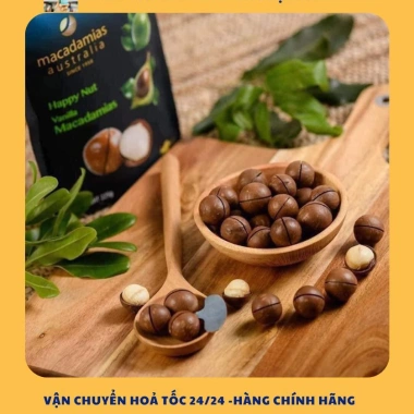 Hạt Macadamia Nội địa Úc 225gr chuẩn, nứt vỏ tự nhiên, giảm còn 150k