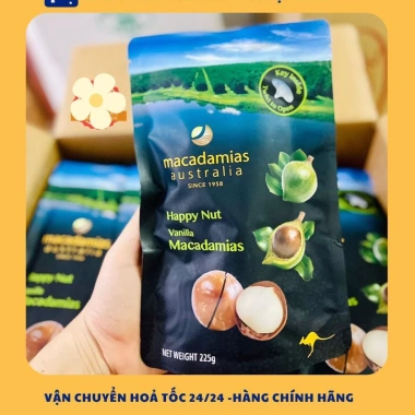 Hạt Macadamia Nội địa Úc 225gr chuẩn, nứt vỏ tự nhiên, giảm còn 150k