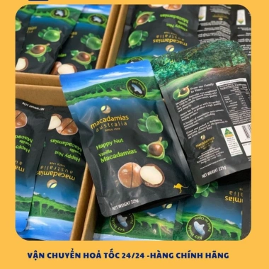 Hạt Macadamia Nội địa Úc 225gr chuẩn, nứt vỏ tự nhiên, giảm còn 150k