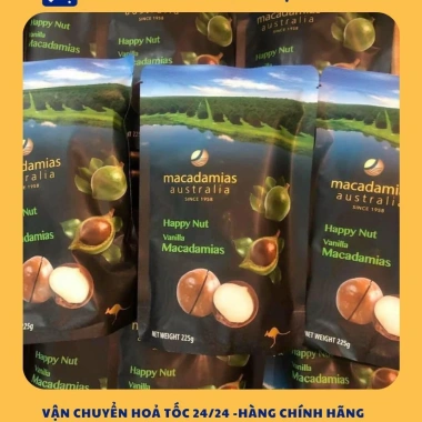 Hạt Macadamia Nội địa Úc 225gr chuẩn, nứt vỏ tự nhiên, giảm còn 150k