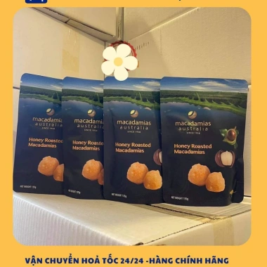 Hạt Macadamia Nội địa Úc 225gr chuẩn, nứt vỏ tự nhiên, giảm còn 150k
