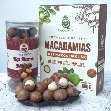Hạt Macca Cao Cấp 24-30mm Sấy Nứt Vỏ Giòn Thơm, Giá Ưu Đãi 139.000 VNĐ