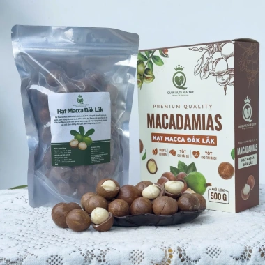 Hạt Macca Cao Cấp 24-30mm Sấy Nứt Vỏ Giòn Thơm, Giá Ưu Đãi 139.000 VNĐ