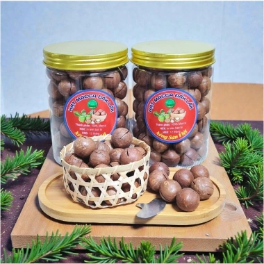 Hạt Macca Đắc Lắk nứt vỏ thơm ngon béo hậu ngọt, cân đủ trọng lượng, ưu đãi 115.720 VND