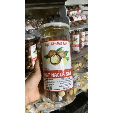 Hạt Macca DakLak 450gr nứt vỏ sạch, rang sấy cao cấp - Giá chỉ 83.300 VND