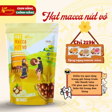 Hạt Macca Kamina 500g Loại 1 - Túi Zip kèm Dụng cụ tách vỏ, Giá chỉ 118.000₫ Hạt Macca Kamina 500g Loại 1 - Túi Zip kèm Dụng cụ tách vỏ, Giá chỉ 118.000₫