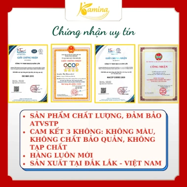 Hạt macca nứt vỏ Đắk Lắk LOẠI 1 giàu dinh dưỡng, tách vỏ dễ dàng, lon 500g - chỉ 91.000đ tại Kamina Store