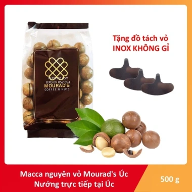 Hạt Macca Nứt Vỏ Mourads Úc 500gr Hàng Mới Thơm Ngon Giảm Giá Đến 250k