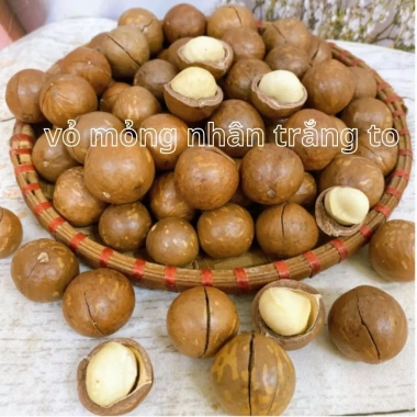 Hạt Macca Nứt Vỏ Size Đại Onefood68 Vỏ Mỏng Nhân Trắng Giòn Dinh Dưỡng - 79.000đ 5 Hạt Macca Nứt Vỏ Size Đại Onefood68 Vỏ Mỏng Nhân Trắng Giòn Dinh Dưỡng - 79.000đ 5