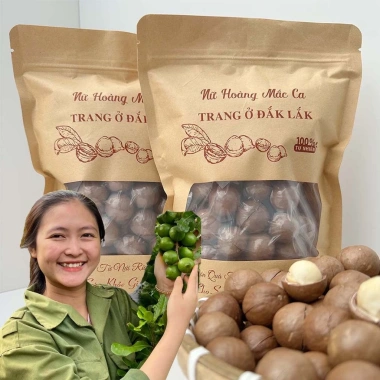 Hạt Macca Organic Daklak nứt vỏ giòn tan, không hôi dầu, giá ưu đãi 149k