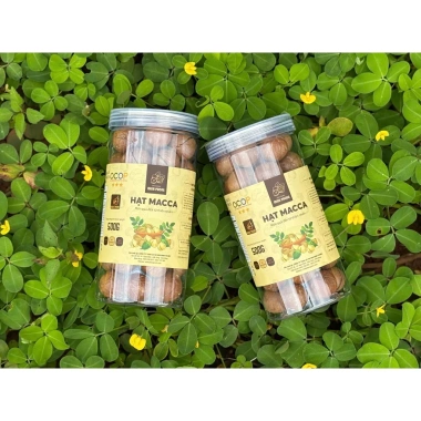 Hạt Macca Organic Lâm Đồng Loại 1 Nứt Vỏ Sấy Rang 500g Ăn Liền và Quà Tặng 2