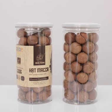 Hạt Macca Organic Lâm Đồng Loại 1 Nứt Vỏ Sấy Rang 500g Ăn Liền và Quà Tặng 8