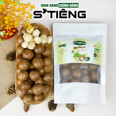 Hạt Macca Sấy Chín Nứt Vỏ STIÊNG Giòn Ngon - Giá Gốc 106,650đ Giảm còn 85,320đ