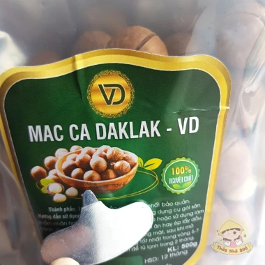 Hạt macca sấy nứt vỏ cao cấp Đặc sản Đắk Lắk 500g - Đồ ăn vặt Tết ngon, giảm giá 135k