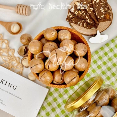 Hạt Macca Úc nứt vỏ NOFA 500g - Tặng khui hạt, nhập khẩu, đủ hóa đơn, giá chỉ 55.000 VND