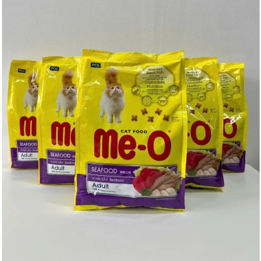 Hạt Me-O 1.2kg Hoả Tốc 21H - Thức ăn mèo vị Hải Sản, Cá Ngừ, Cá Thu - 112k