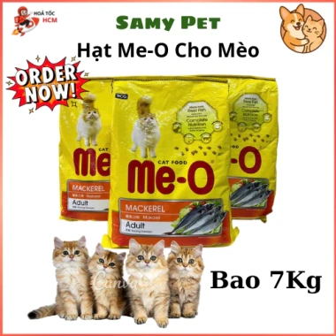 Hạt Me-O 7KG Cho Mèo Trưởng Thành – Vị Cá Thu, Cá Ngừ, Hải Sản, Giá Ưu Đãi 580.000₫