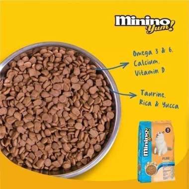 Hạt MININO Cho Mèo 350-480g Vị Cá Ngừ, Mực, Cá Hồi, Hải Sản - Dinh Dưỡng Cho Mọi Lứa Tuổi