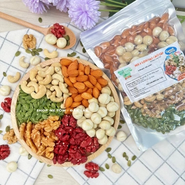 Hạt mix cao cấp 500g: Macca, hạnh nhân, óc chó, hạt điều, mắc ca, hạt bí - Giảm từ 246k còn 200k 3 Hạt mix cao cấp 500g: Macca, hạnh nhân, óc chó, hạt điều, mắc ca, hạt bí - Giảm từ 246k còn 200k 3