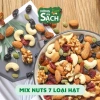 Hạt mix dinh dưỡng 7 loại Macca óc chó hạnh nhân hạt điều bí xanh nho khô 500g Giá 249.000đ