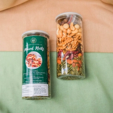 Hạt mix dinh dưỡng 7 loại Macca óc chó hạnh nhân hạt điều bí xanh nho khô 500g Giá 249.000đ 4