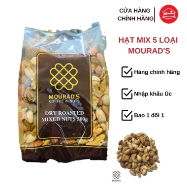 Hạt Mix Dinh Dưỡng Mourads Úc 500g Cao Cấp - Hạnh Nhân, Macca, Hạt Bí, Óc Chó, Hạt Dẻ Cười Giá 175k