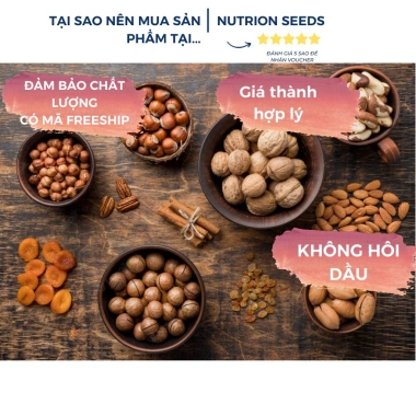 Hạt Mix Mourad's Úc 500g 5 loại: hạnh nhân, macca, óc chó, dẻ cười, bí xanh 204.500₫ 5