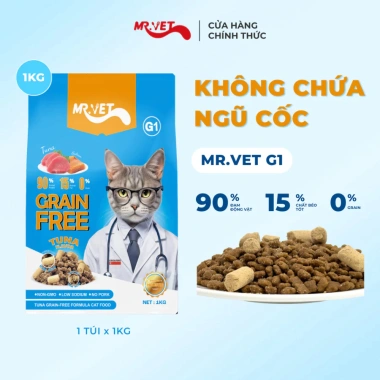 Hạt MR.VET G1 Grain Free 1KG - Thức ăn không ngũ cốc cho mèo mọi lứa tuổi, giảm còn 139.000 VND 2