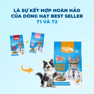 Hạt MR.VET G1 Grain Free 1KG - Thức ăn không ngũ cốc cho mèo mọi lứa tuổi, giảm còn 139.000 VND 5