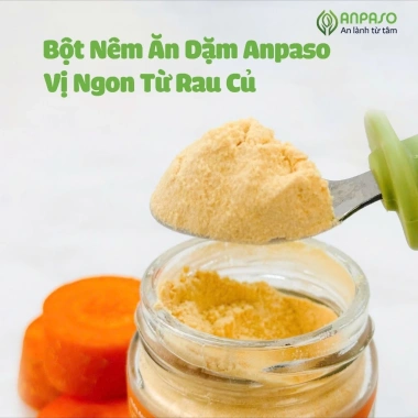 Hạt nêm Anpaso cho bé ăn dặm – Bột mịn tơi, tan nhanh, dậy vị, an toàn, chỉ 73.700 VND