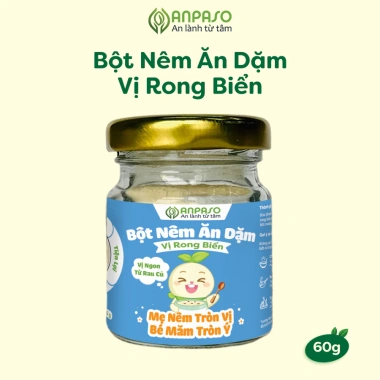 Hạt nêm Anpaso cho bé ăn dặm – Bột mịn tơi, tan nhanh, dậy vị, an toàn, chỉ 73.700 VND