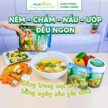 Hạt Nêm Chay Rau Củ FUJA FOODS - Hữu Cơ, Vị Ngọt Tự Nhiên, Không Bột Ngọt - 48.999 VND 5