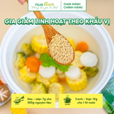 Hạt Nêm Chay Rau Củ FUJA FOODS - Hữu Cơ, Vị Ngọt Tự Nhiên, Không Bột Ngọt - 48.999 VND 8