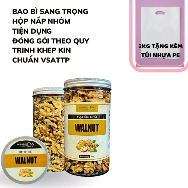 Hạt óc chó Nhân Mỹ 500gr loại 1 cao cấp, không vỏ nguyên vị - giá xưởng 120k (giá gốc 151.200) 2