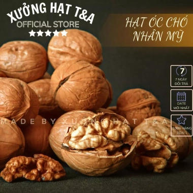 Hạt óc chó Nhân Mỹ 500gr loại 1 cao cấp, không vỏ nguyên vị - giá xưởng 120k (giá gốc 151.200) 7