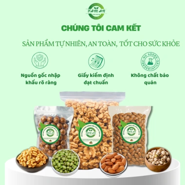 Hạt óc chó nhập khẩu tách vỏ - Óc chó vàng béo giòn tự nhiên, không chất bảo quản | Nông sản Tâm An - Giá 79.000đ 7