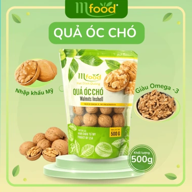 Hạt óc chó vàng Mfood 500g - Giảm 25% chỉ 75.000đ, dinh dưỡng cao, ăn nhẹ ngon