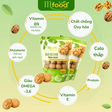 Hạt óc chó vàng Mfood 500g - Giảm 25% chỉ 75.000đ, dinh dưỡng cao, ăn nhẹ ngon