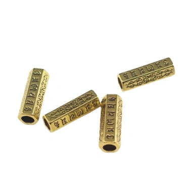 Hạt Spacer Tây Tạng Hợp kim bạc 6 xương Mantra Hexag - Giá ưu đãi 18,927 VND 5 Hạt Spacer Tây Tạng Hợp kim bạc 6 xương Mantra Hexag - Giá ưu đãi 18,927 VND 5