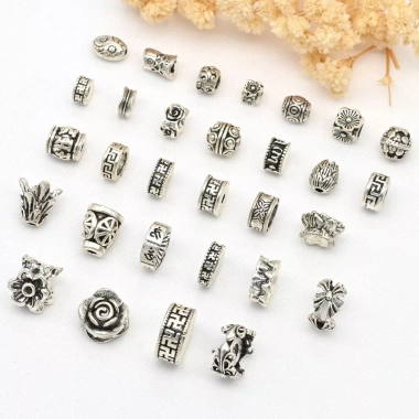 Hạt Thùng Cổ Bạc Lưng Sáu Chữ - Châm Ngôn Tự Làm, Giá 22.581₫, Độc Đáo 5