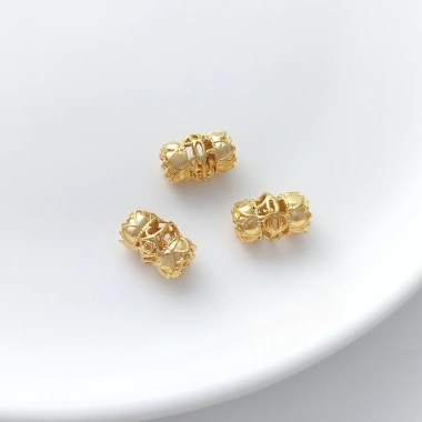 Hạt trống Cát Đào Vàng Lotus Nút thắt Trung Quốc DIY Giá ưu đãi 44.981 4