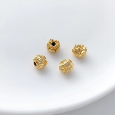 Hạt trống Cát Đào Vàng Lotus Nút thắt Trung Quốc DIY Giá ưu đãi 44.981 6