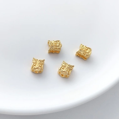 Hạt trống Cát Đào Vàng Lotus Nút thắt Trung Quốc DIY Giá ưu đãi 44.981 9