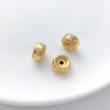 Hạt trống Cát Đào Vàng Lotus Nút thắt Trung Quốc DIY Giá ưu đãi 44.981 15