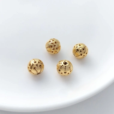Hạt trống Cát Đào Vàng Lotus Nút thắt Trung Quốc DIY Giá ưu đãi 44.981 18