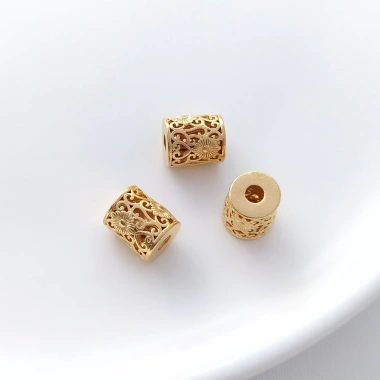 Hạt trống Cát Đào Vàng Lotus Nút thắt Trung Quốc DIY Giá ưu đãi 44.981 20