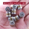Hạt Xâu Chuỗi Tròn Hai Màu Tây Tạng Bạc 6-Character Mantra - Giá 36.793₫ 17