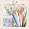 Hấu Paper Set 4 bút highlight pastel, charm trái tim, màu êm mắt, 115.000₫