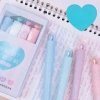 Hấu Paper Set 4 bút highlight pastel, charm trái tim, màu êm mắt, 115.000₫ 6